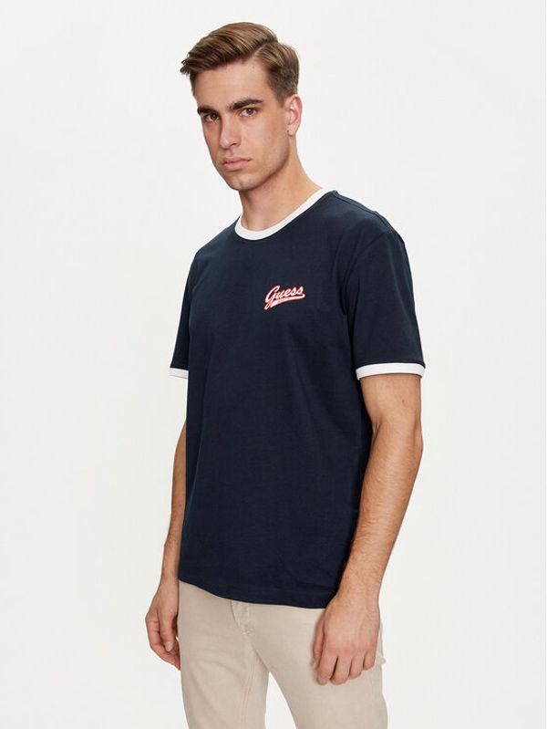 Guess Jeans Guess Jeans T-shirt M4YI43 K8FQ4 Tamnoplava Regular Fit