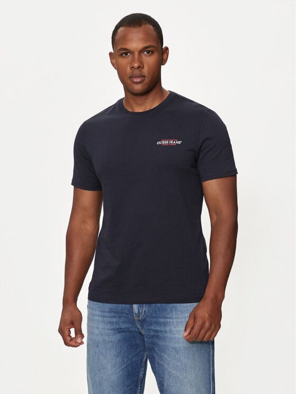 Guess Jeans Guess Jeans T-shirt M4YI55 K8HM0 Tamnoplava Slim Fit