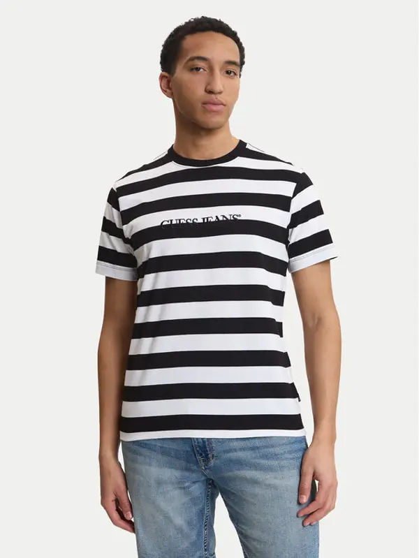 Guess Jeans Guess Jeans T-shirt M4YI84 K9XF1 Crna Regular Fit