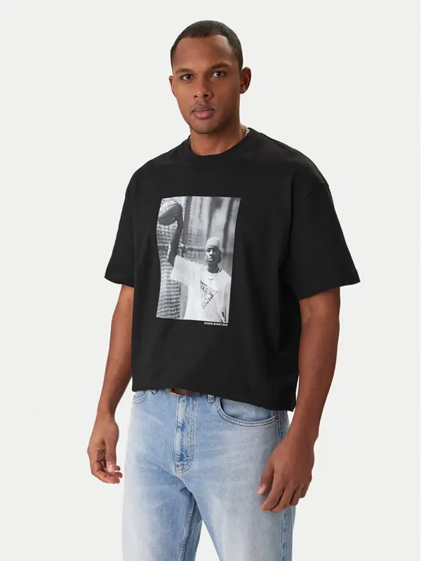 Guess Jeans Guess Jeans T-shirt M5BI3K K8FQ4 Crna Regular Fit