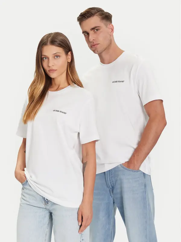 Guess Jeans Guess Jeans T-shirt M5BI78 K8FQ4 Bijela Regular Fit