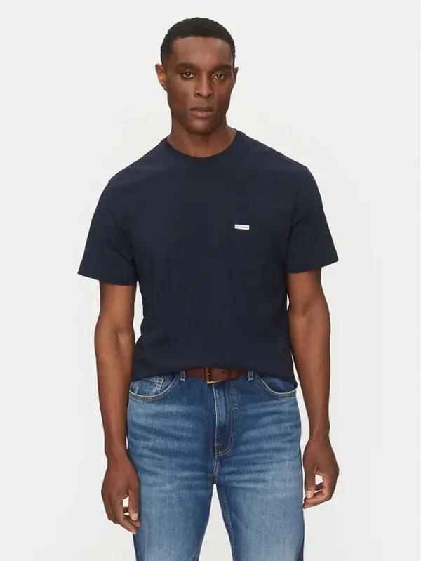 Guess Jeans Guess Jeans T-shirt M5RI74 K8FQ4 Tamnoplava Regular Fit