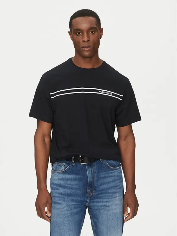 Guess Jeans Guess Jeans T-shirt M5RI78 KCPQ1 Crna Regular Fit