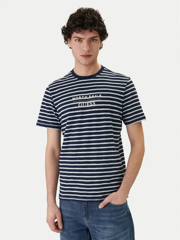 Guess Jeans Guess Jeans T-shirt M6GI47 K3499 Plava Regular Fit