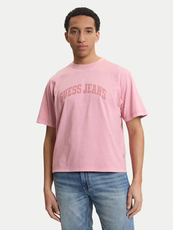Guess Jeans Guess Jeans T-shirt M6GIB6 K8FQ4 Ružičasta Regular Fit