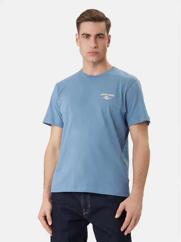 Guess Jeans Guess Jeans T-shirt M6GIB7 K8HM0 Plava Regular Fit