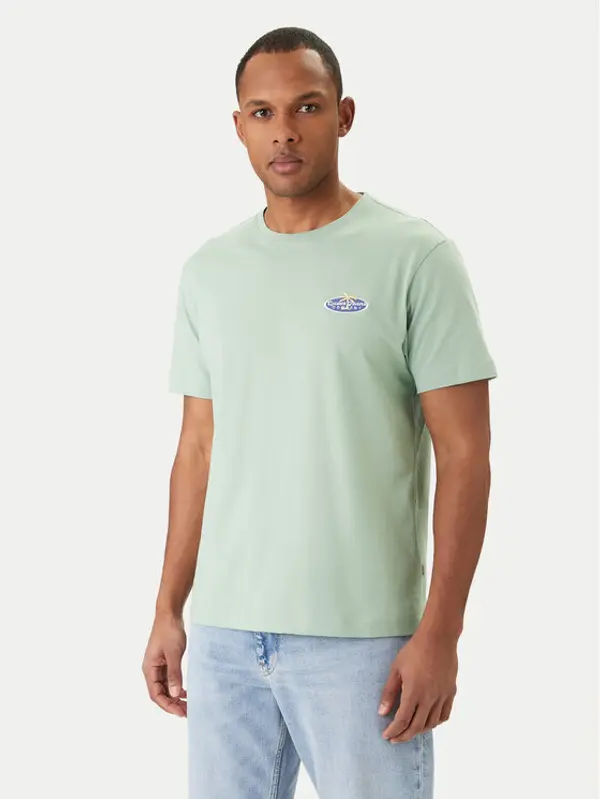 Guess Jeans Guess Jeans T-shirt M6GIB7 K8HM0 Zelena Regular Fit
