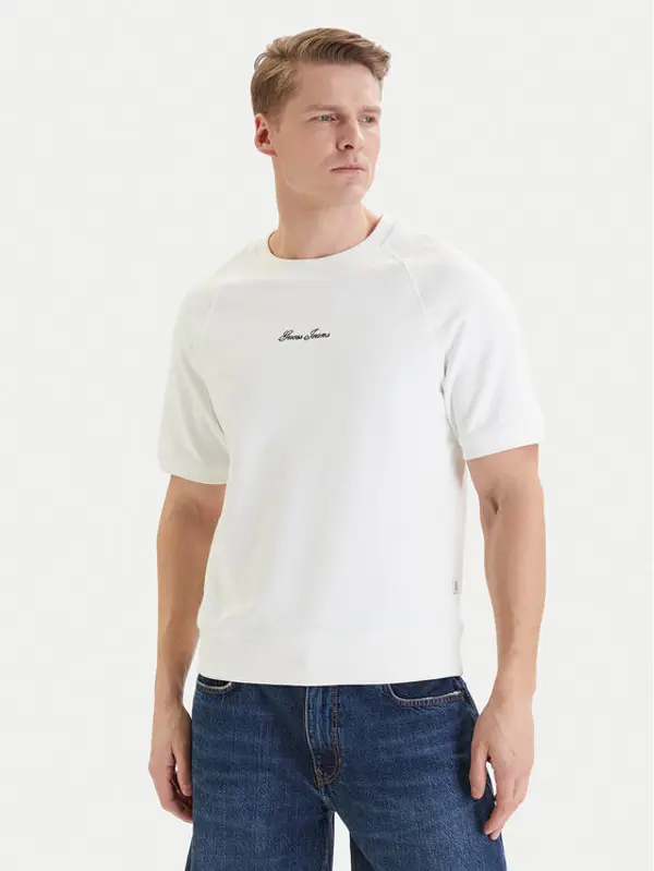 Guess Jeans Guess Jeans T-shirt M6GQB2 KCPR1 Bijela Oversize