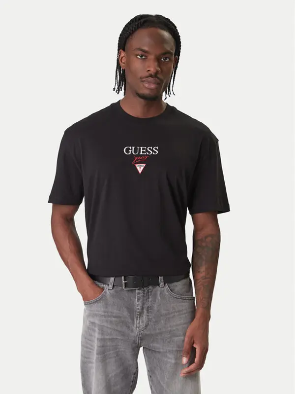 Guess Jeans Guess Jeans T-shirt M6RI45 K8HM0 Crna Oversize