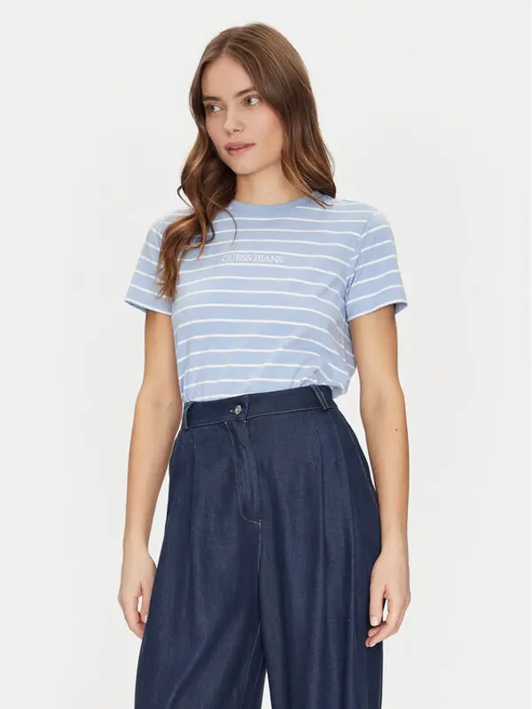 Guess Jeans Guess Jeans T-shirt W4BI53 KCIE1 Šarena Regular Fit
