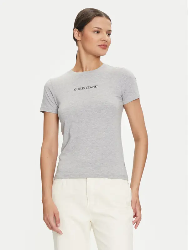 Guess Jeans Guess Jeans T-shirt W4YI01 J1314 Siva Slim Fit