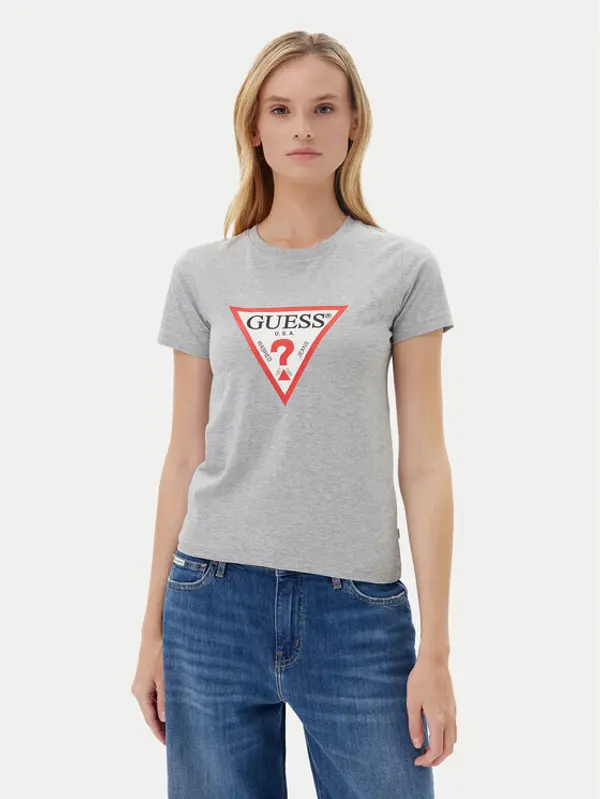 Guess Jeans Guess Jeans T-shirt W4YI04 J1314 Siva Slim Fit