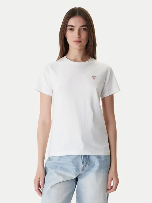 Guess Jeans Guess Jeans T-shirt W4YI10 J1314 Bijela Regular Fit