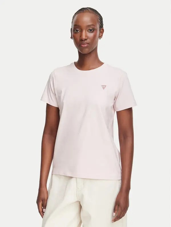 Guess Jeans Guess Jeans T-shirt W4YI10 J1314 Svijetlo roza Regular Fit