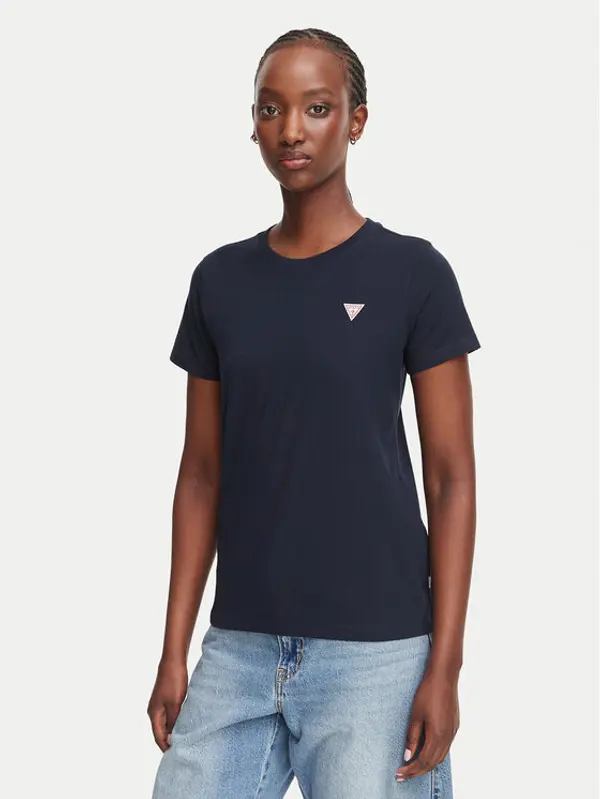 Guess Jeans Guess Jeans T-shirt W4YI10 J1314 Tamnoplava Regular Fit