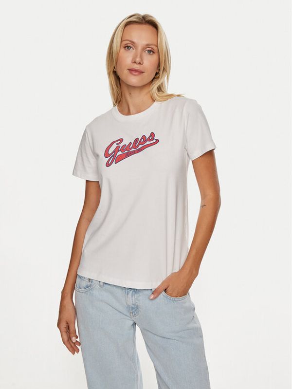 Guess Jeans Guess Jeans T-shirt W4YI13 J1314 Bijela Regular Fit