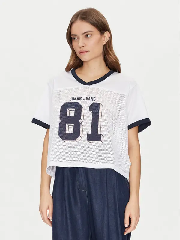 Guess Jeans Guess Jeans T-shirt W5GI59 KCTE2 Bijela Regular Fit