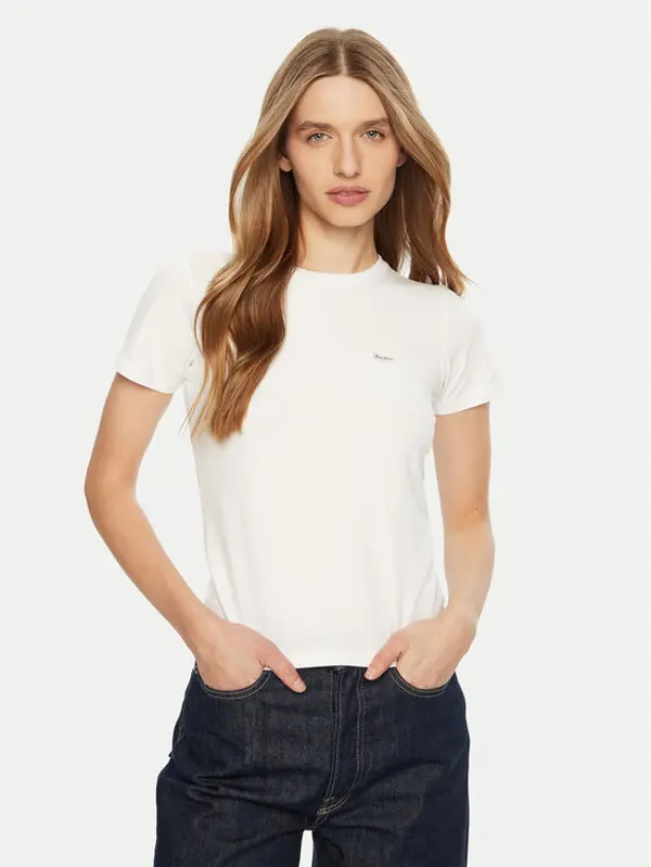 Guess Jeans Guess Jeans T-shirt W5RI52 J1314 Bijela Regular Fit