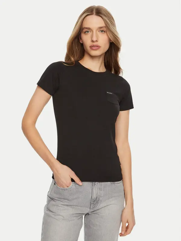 Guess Jeans Guess Jeans T-shirt W5RI52 J1314 Crna Regular Fit