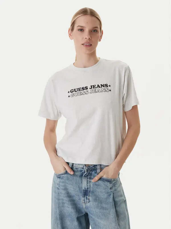 Guess Jeans Guess Jeans T-shirt W6GI04 K8HM0 Siva Regular Fit