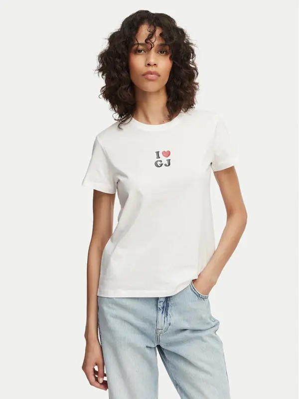Guess Jeans Guess Jeans T-shirt W6GI45 K8HM0 Bijela Regular Fit