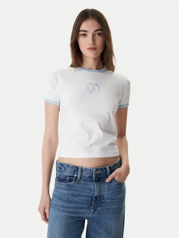 Guess Jeans Guess Jeans T-shirt W6RI16 J1314 Bijela Regular Fit