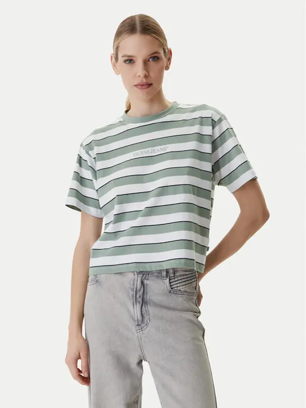 Guess Jeans Guess Jeans T-shirt W6RI19 K8HM0 Šarena Regular Fit
