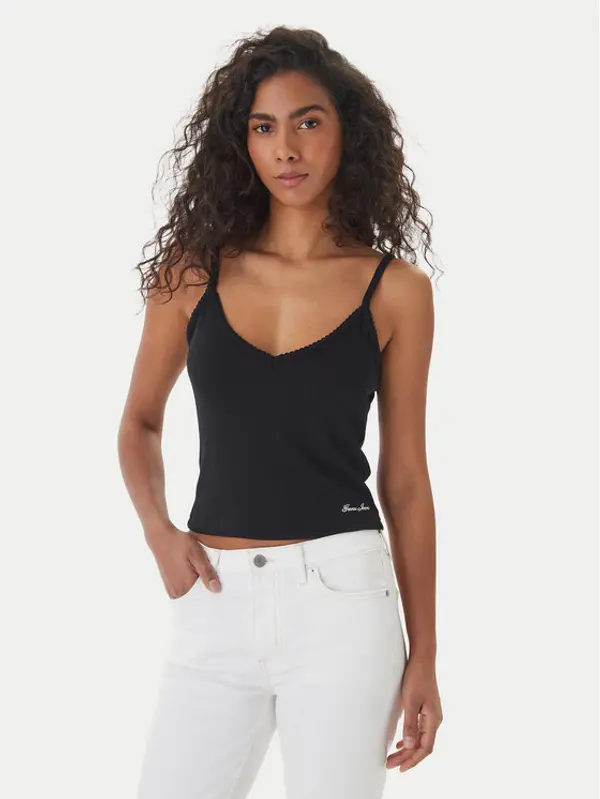 Guess Jeans Guess Jeans Top W6GPB5 KG372 Crna Regular Fit