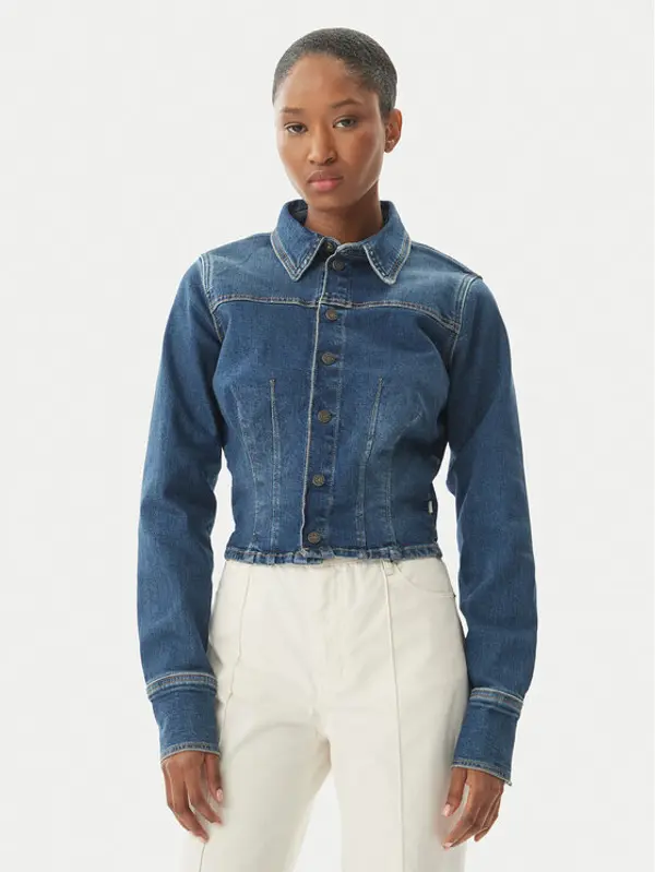 Guess Jeans Guess Jeans Traper jakna W6RN84 D7251 Plava Classic Fit