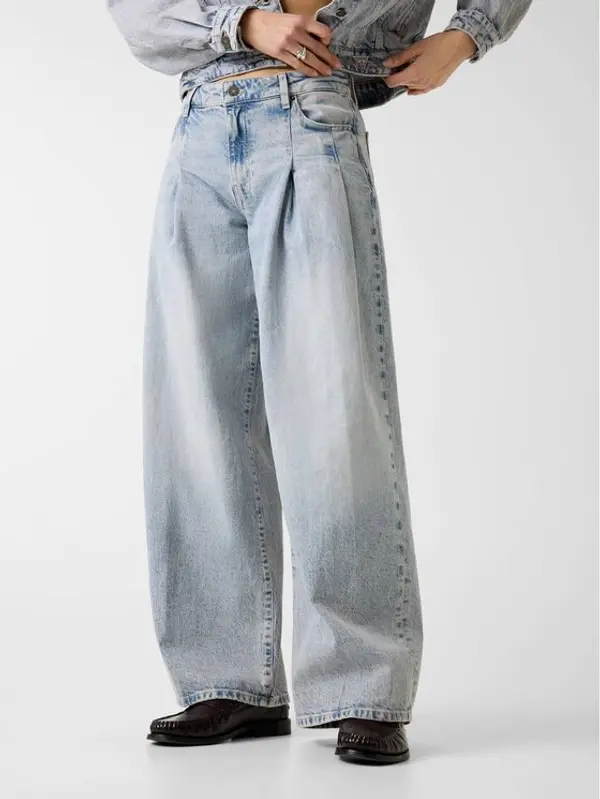 Guess Jeans Guess Jeans Traperice 182529 Plava Relaxed Fit