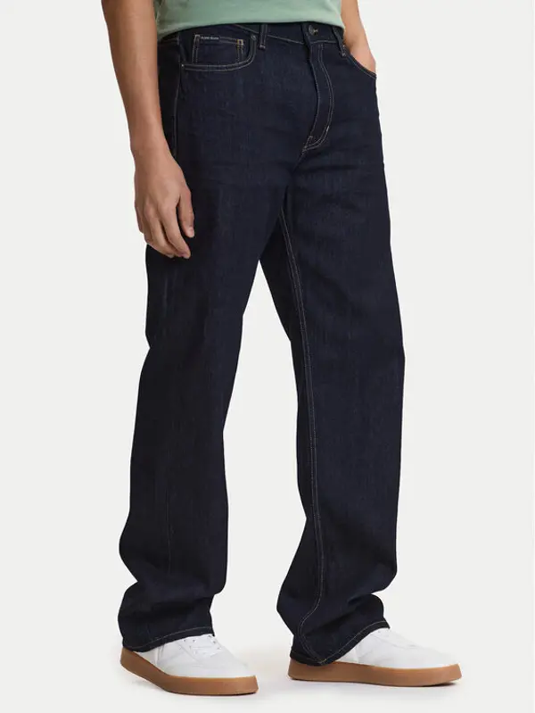 Guess Jeans Guess Jeans Traperice M4BAB3 D5EJ2 Tamnoplava Relaxed Fit