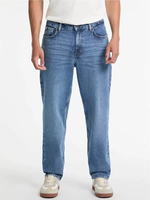 Guess Jeans Guess Jeans Traperice M5GA90 D5M53 Plava Relaxed Fit
