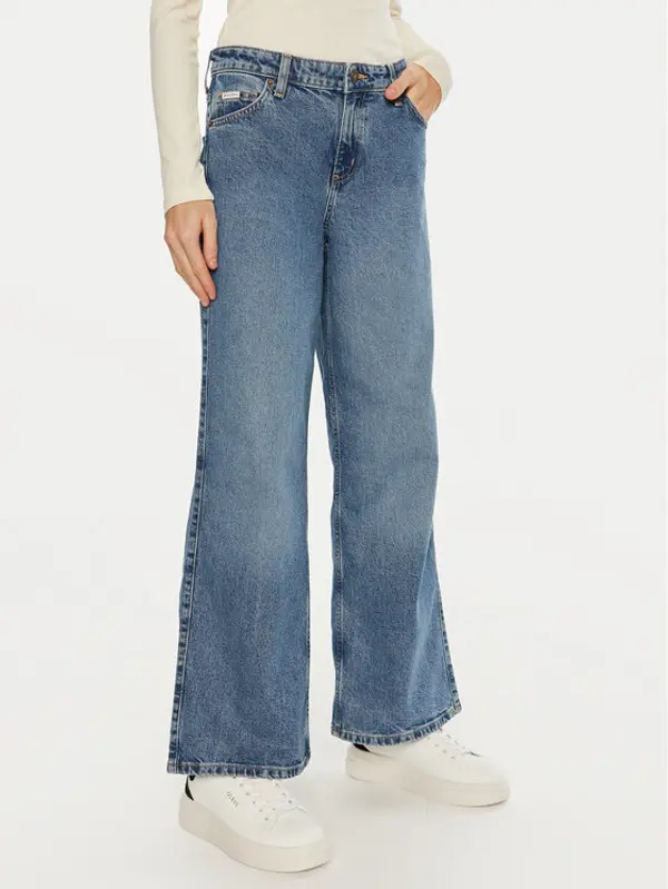 Guess Jeans Guess Jeans Traperice W4BA0Y D5CC4 Plava Relaxed Fit