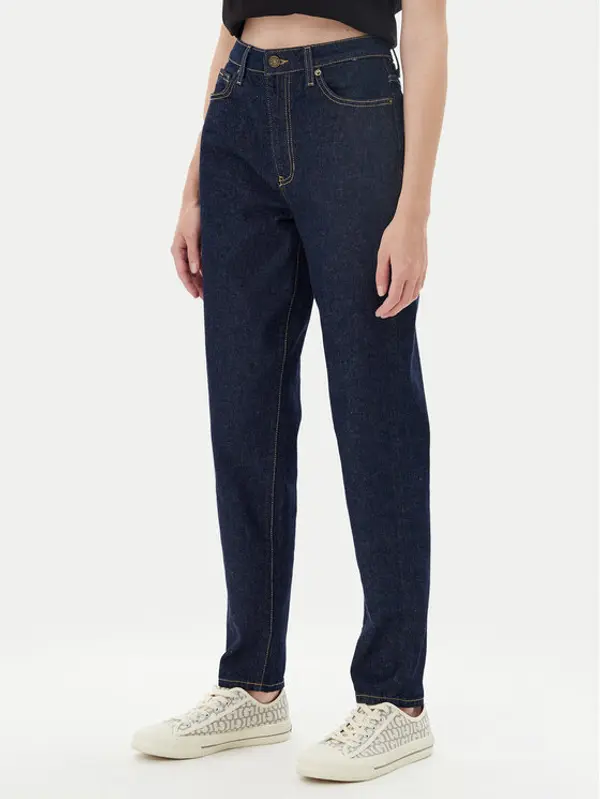 Guess Jeans Guess Jeans Traperice W4YA0D D5CC1 Tamnoplava Mom Fit
