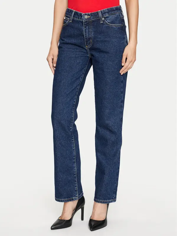 Guess Jeans Guess Jeans Traperice W4YA98 D5CC2 Tamnoplava Straight Fit