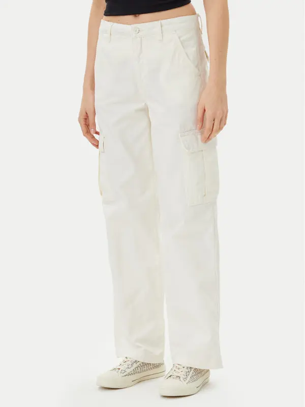 Guess Jeans Guess Jeans Traperice W4YB61 WGCV1 Écru Straight Leg