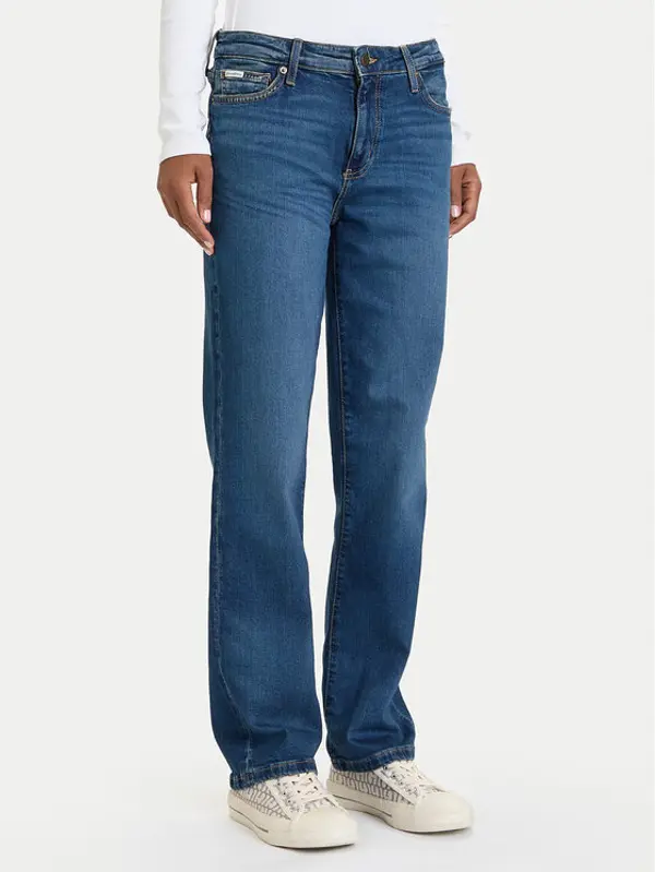 Guess Jeans Guess Jeans Traperice W5BA98 D5RA3 Tamnoplava Regular Fit