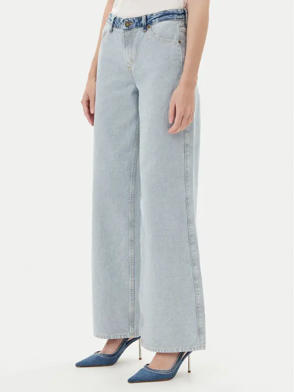 Guess Jeans Guess Jeans Traperice W5YA0Y D5M56 Plava Wide Leg