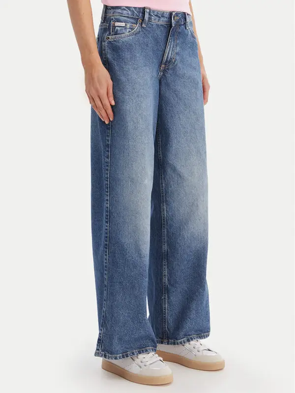 Guess Jeans Guess Jeans Traperice W5YA0Y D6333 Plava Wide Leg