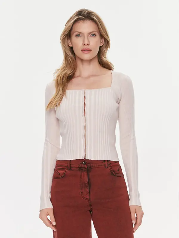 Guess Guess Kardigan Allie W4RR43 Z2YN2 Bež Slim Fit