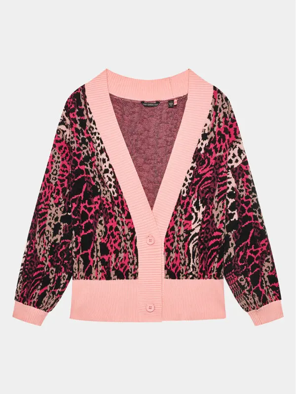 Guess Guess Kardigan J3BR07 Z3AH0 Ružičasta Regular Fit