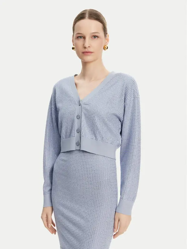 Guess Guess Kardigan W5GR08 Z3MN2 Plava Regular Fit