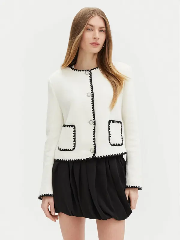 Guess Guess Kardigan W5RN20 WGVQ2 Écru Regular Fit