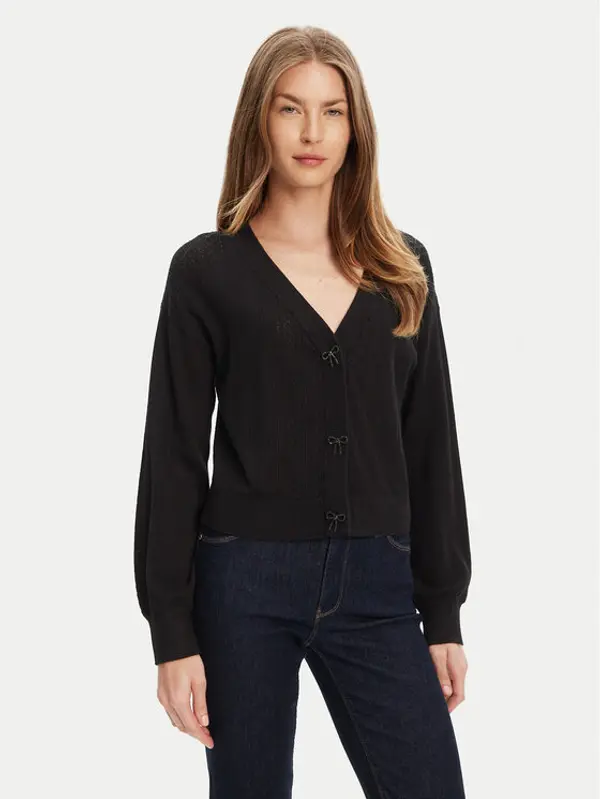 Guess Guess Kardigan W5YR01 Z2ZK2 Crna Regular Fit