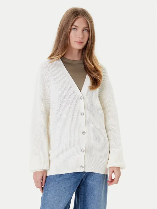 Guess Guess Kardigan W5YR06 Z3OO0 Écru Regular Fit