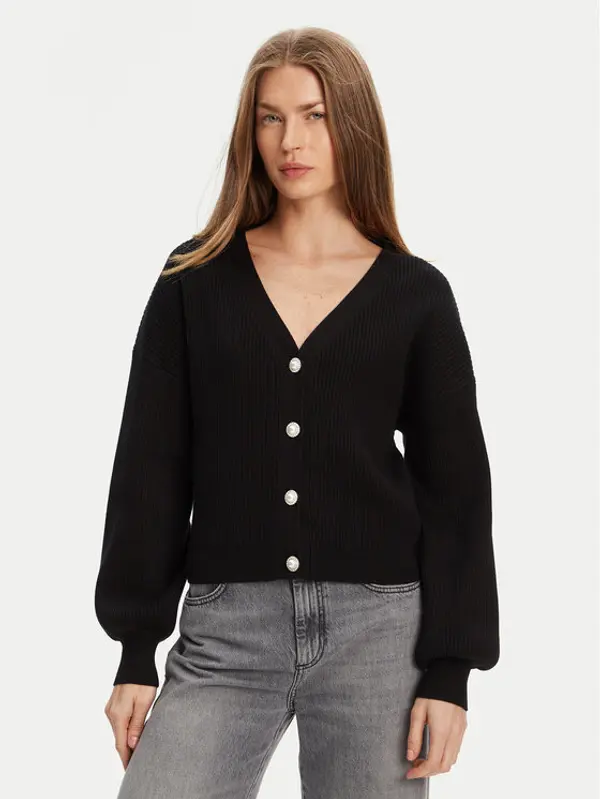 Guess Guess Kardigan W5YR07 Z2ZK2 Crna Relaxed Fit