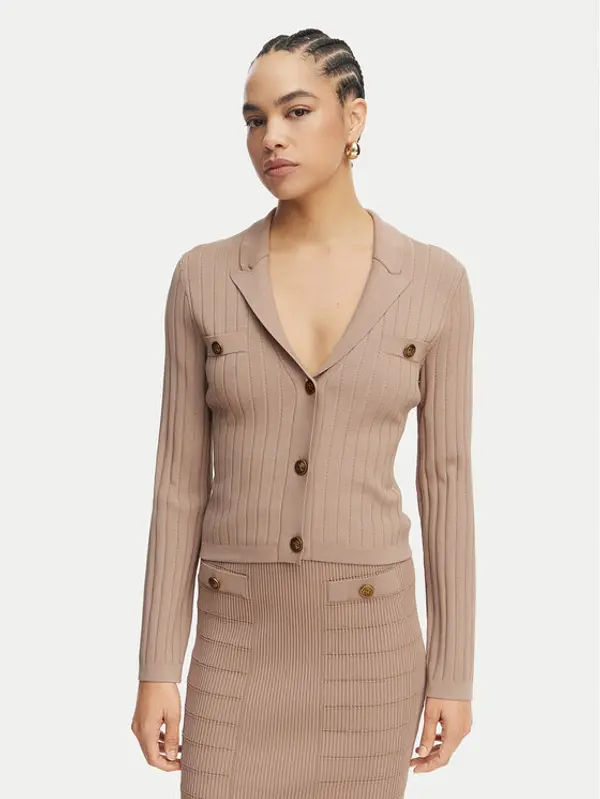 Guess Guess Kardigan W5YR11 Z0130 Bež Regular Fit