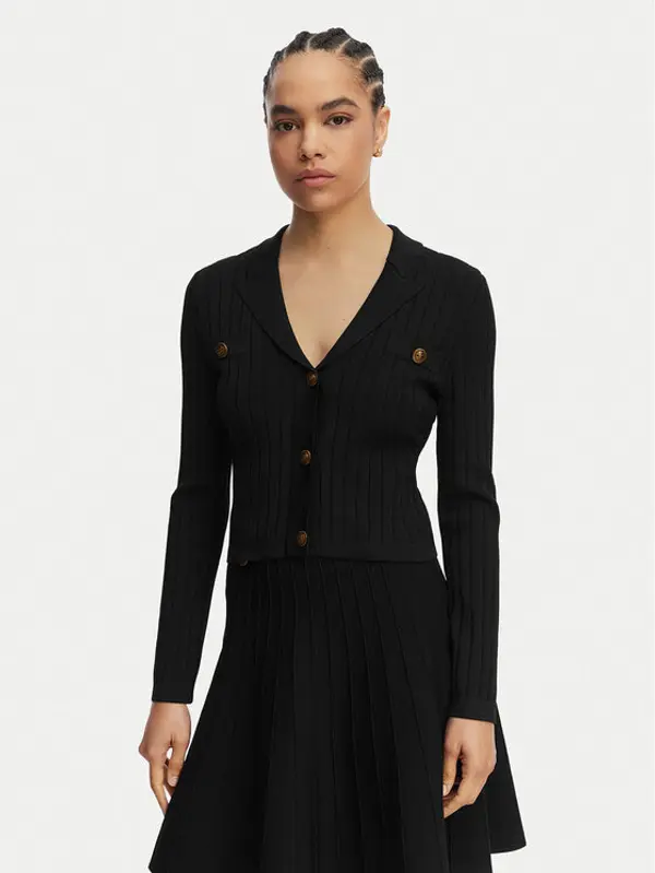 Guess Guess Kardigan W5YR11 Z0130 Crna Regular Fit