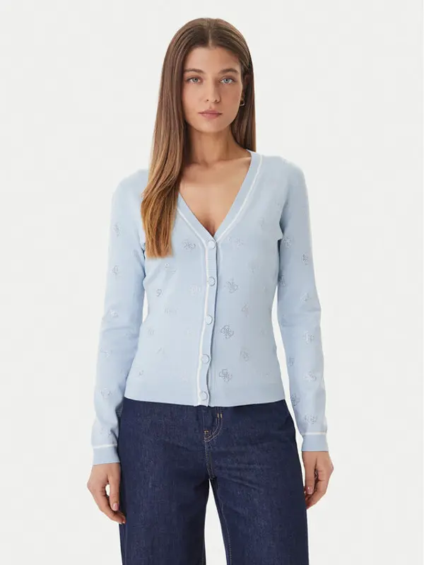 Guess Guess Kardigan W6GR18 Z0605 Plava Regular Fit