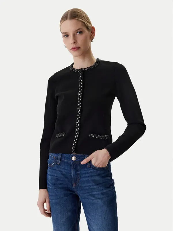 Guess Guess Kardigan W6RR42 Z4422 Crna Regular Fit